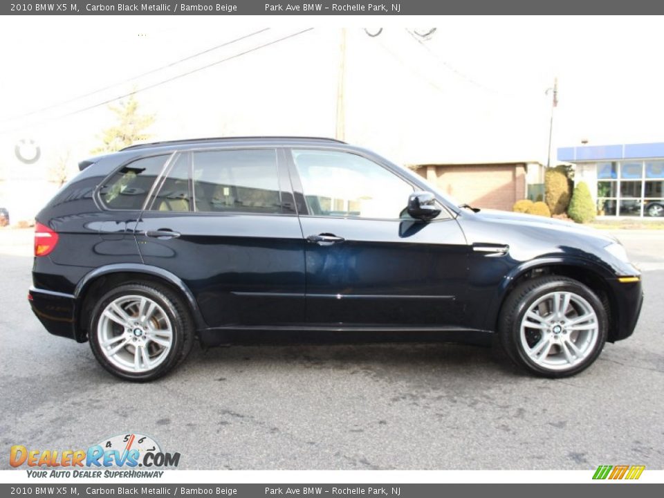 2010 BMW X5 M Carbon Black Metallic / Bamboo Beige Photo #4