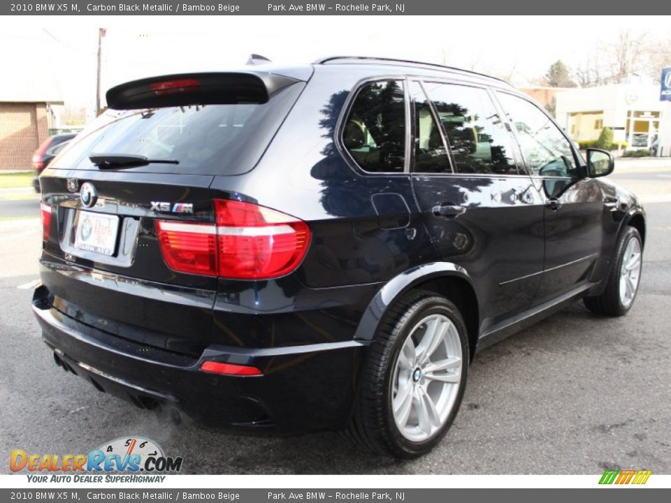 2010 BMW X5 M Carbon Black Metallic / Bamboo Beige Photo #5