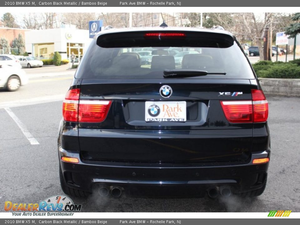 2010 BMW X5 M Carbon Black Metallic / Bamboo Beige Photo #6