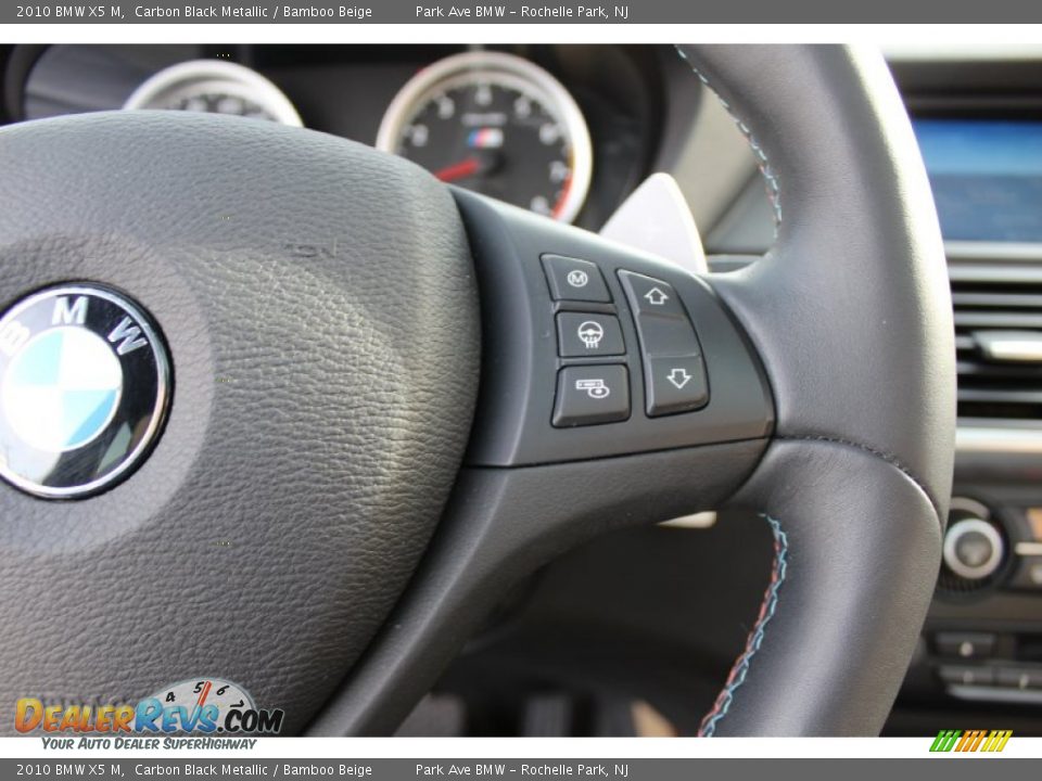 2010 BMW X5 M Carbon Black Metallic / Bamboo Beige Photo #16