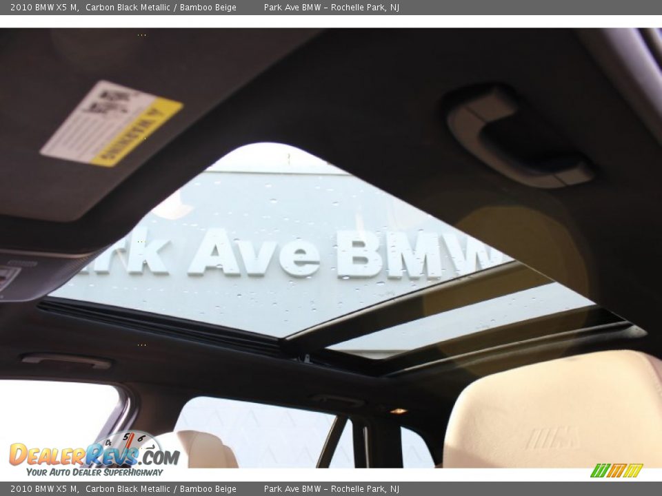 2010 BMW X5 M Carbon Black Metallic / Bamboo Beige Photo #20