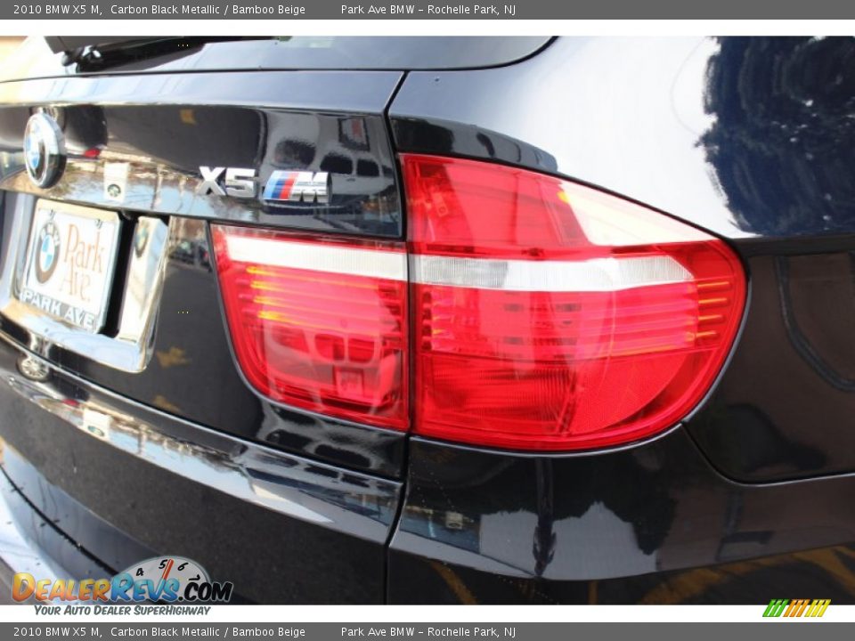 2010 BMW X5 M Carbon Black Metallic / Bamboo Beige Photo #23