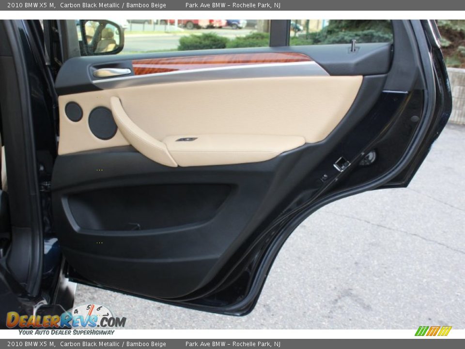 2010 BMW X5 M Carbon Black Metallic / Bamboo Beige Photo #24