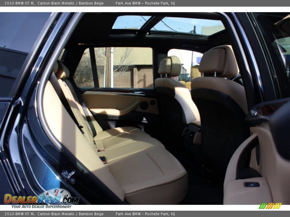 2010 BMW X5 M Carbon Black Metallic / Bamboo Beige Photo #25