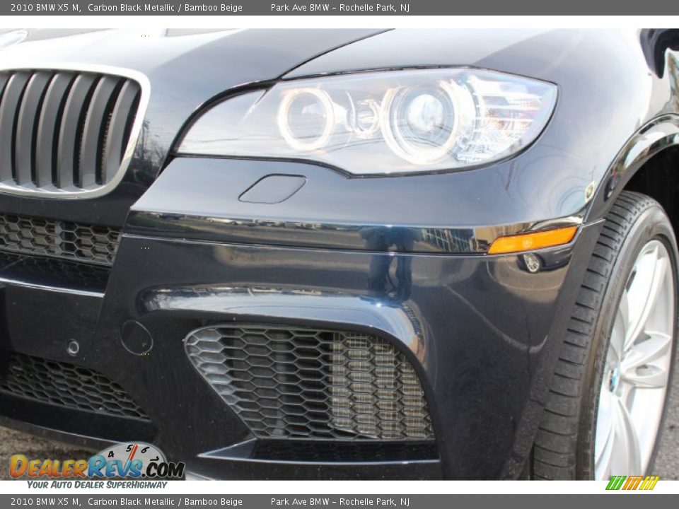 2010 BMW X5 M Carbon Black Metallic / Bamboo Beige Photo #31