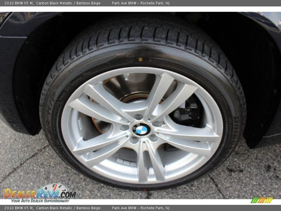 2010 BMW X5 M Carbon Black Metallic / Bamboo Beige Photo #33