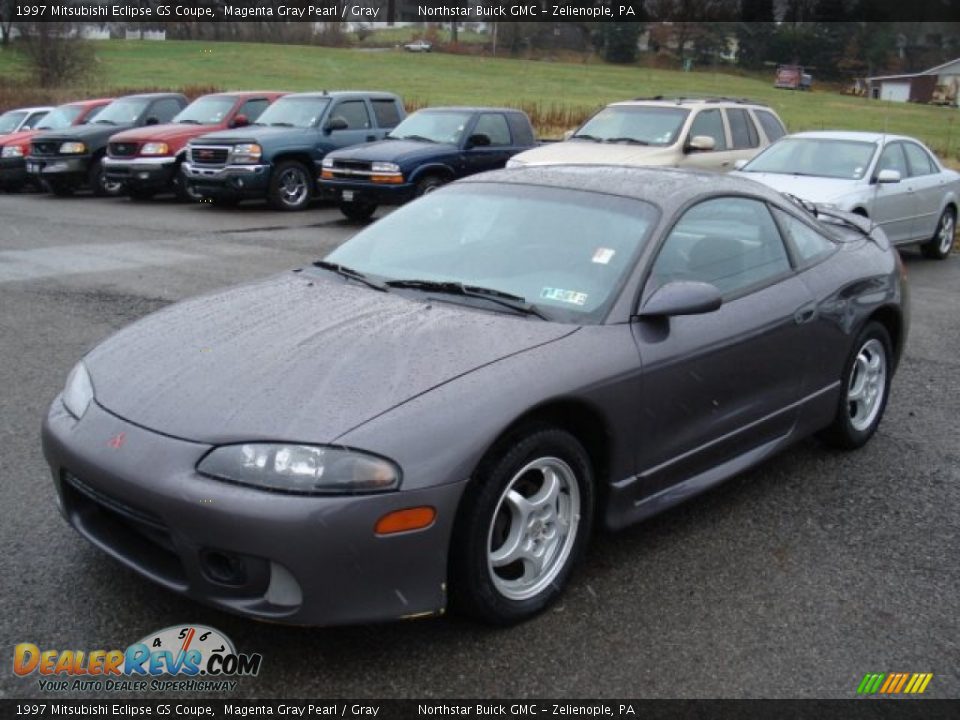 1997 Mitsubishi Eclipse GS Coupe Magenta Gray Pearl / Gray Photo #1