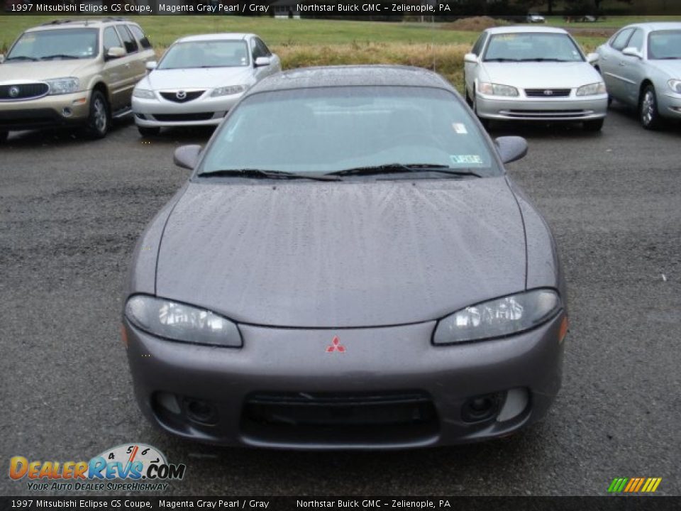 1997 Mitsubishi Eclipse GS Coupe Magenta Gray Pearl / Gray Photo #2