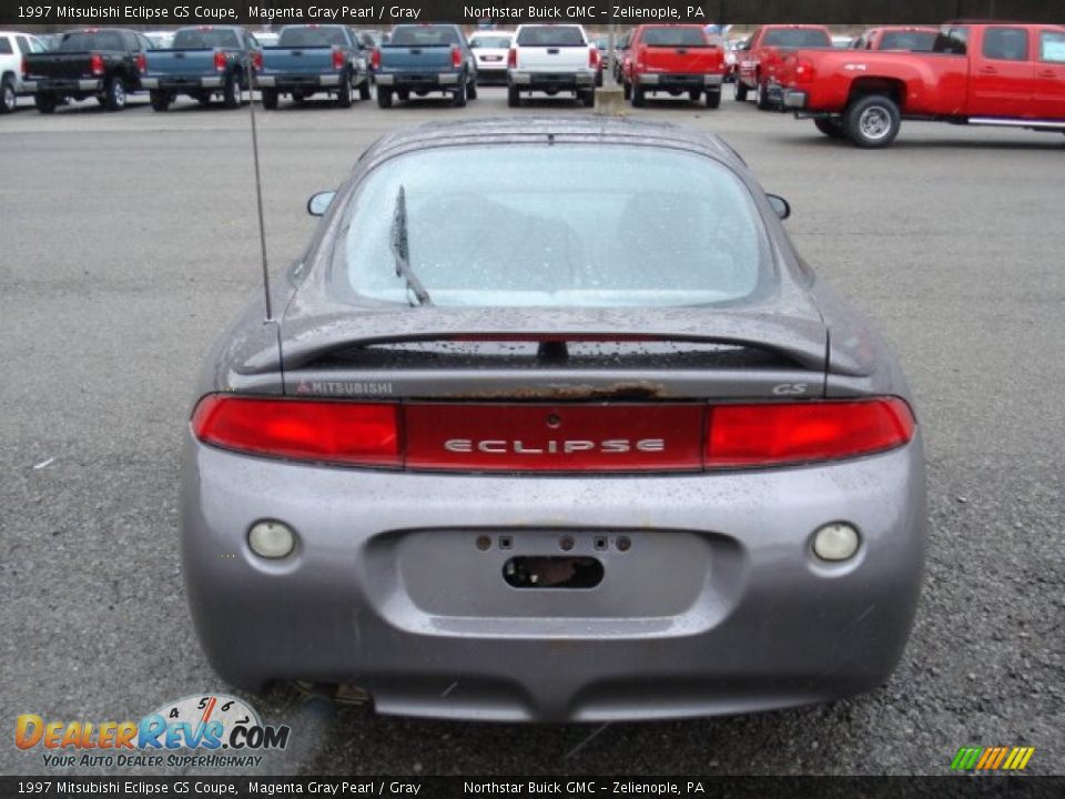 1997 Mitsubishi Eclipse GS Coupe Magenta Gray Pearl / Gray Photo #5