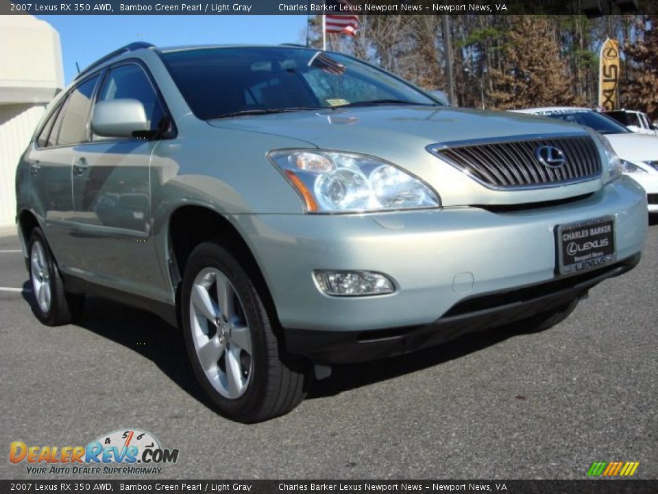 2007 Lexus RX 350 AWD Bamboo Green Pearl / Light Gray Photo #1