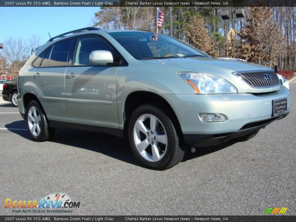 2007 Lexus RX 350 AWD Bamboo Green Pearl / Light Gray Photo #2