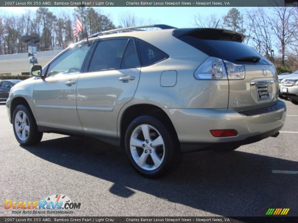 2007 Lexus RX 350 AWD Bamboo Green Pearl / Light Gray Photo #4