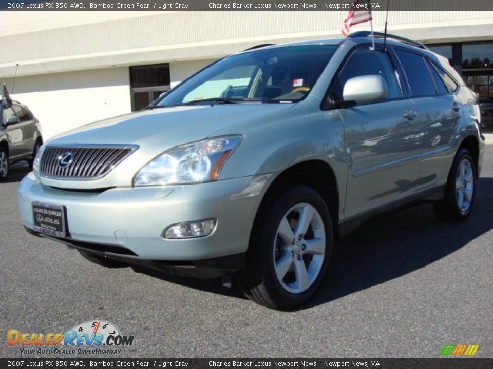2007 Lexus RX 350 AWD Bamboo Green Pearl / Light Gray Photo #6