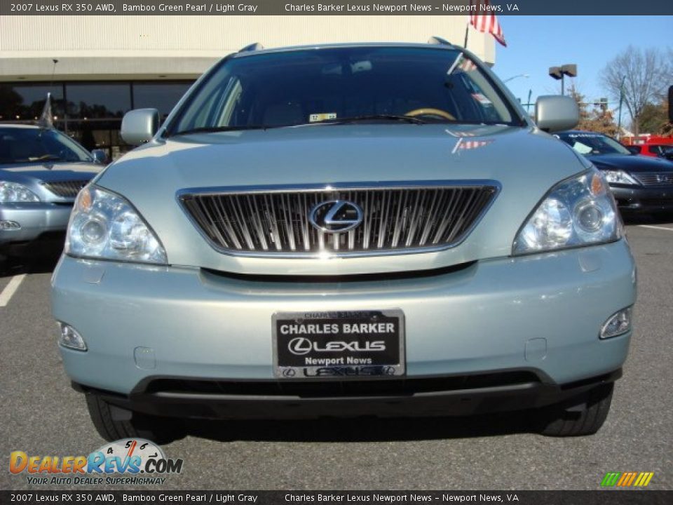 2007 Lexus RX 350 AWD Bamboo Green Pearl / Light Gray Photo #7
