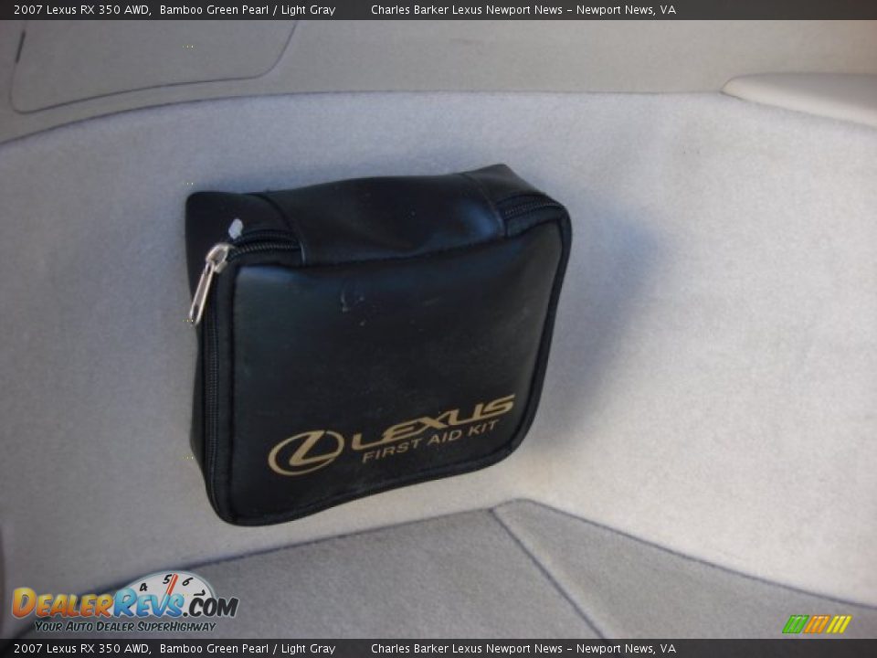 2007 Lexus RX 350 AWD Bamboo Green Pearl / Light Gray Photo #12