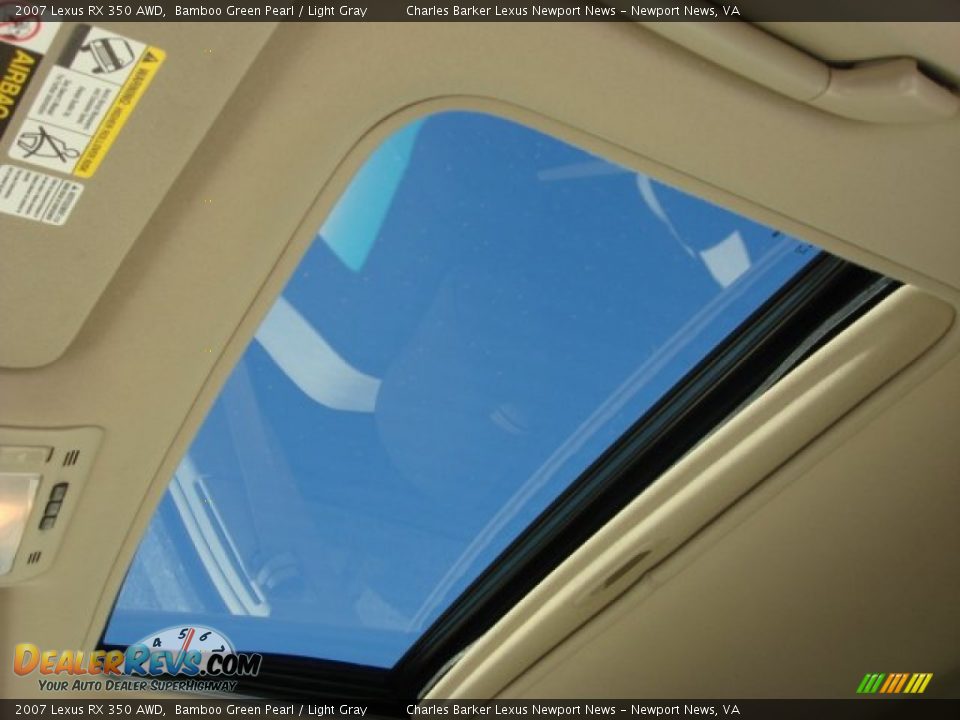 2007 Lexus RX 350 AWD Bamboo Green Pearl / Light Gray Photo #14