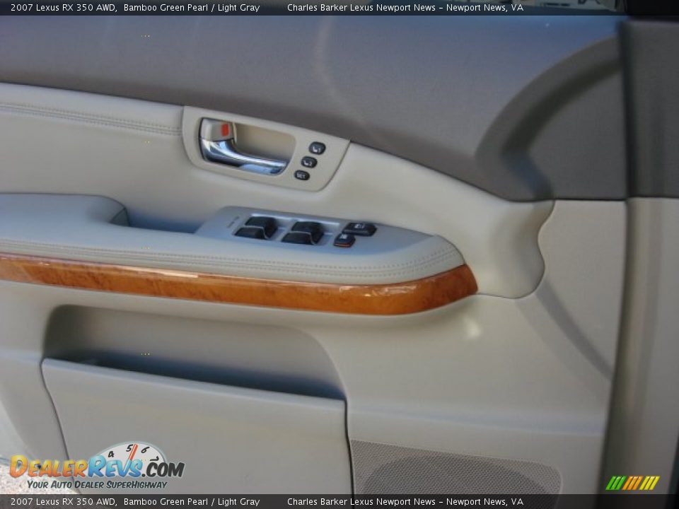 2007 Lexus RX 350 AWD Bamboo Green Pearl / Light Gray Photo #16