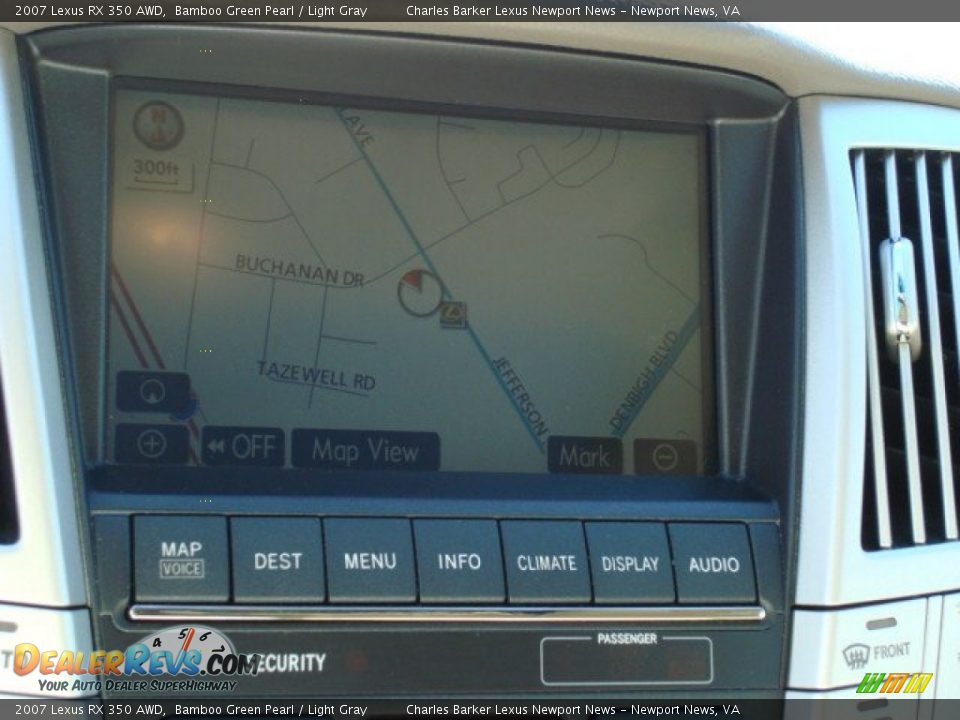 2007 Lexus RX 350 AWD Bamboo Green Pearl / Light Gray Photo #18