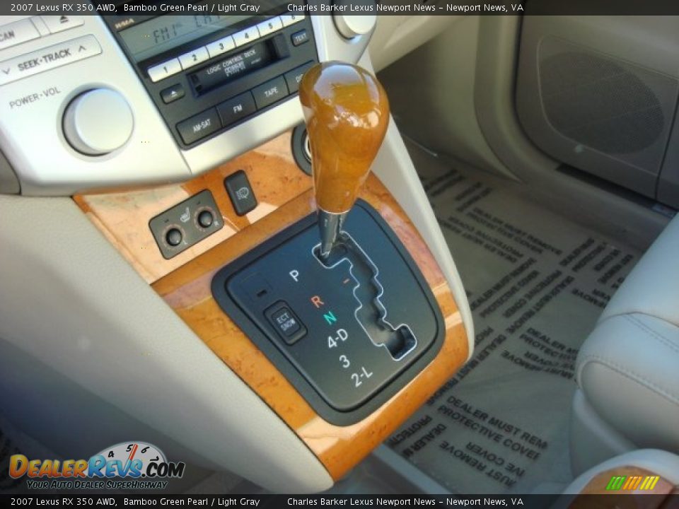 2007 Lexus RX 350 AWD Bamboo Green Pearl / Light Gray Photo #22