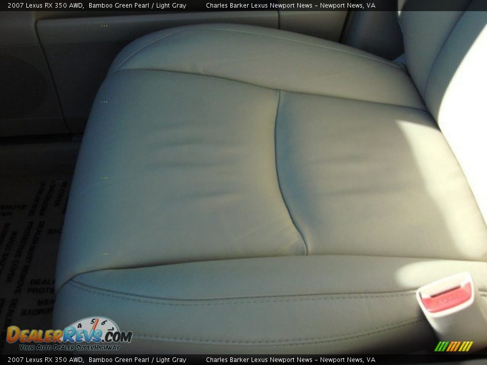 2007 Lexus RX 350 AWD Bamboo Green Pearl / Light Gray Photo #23