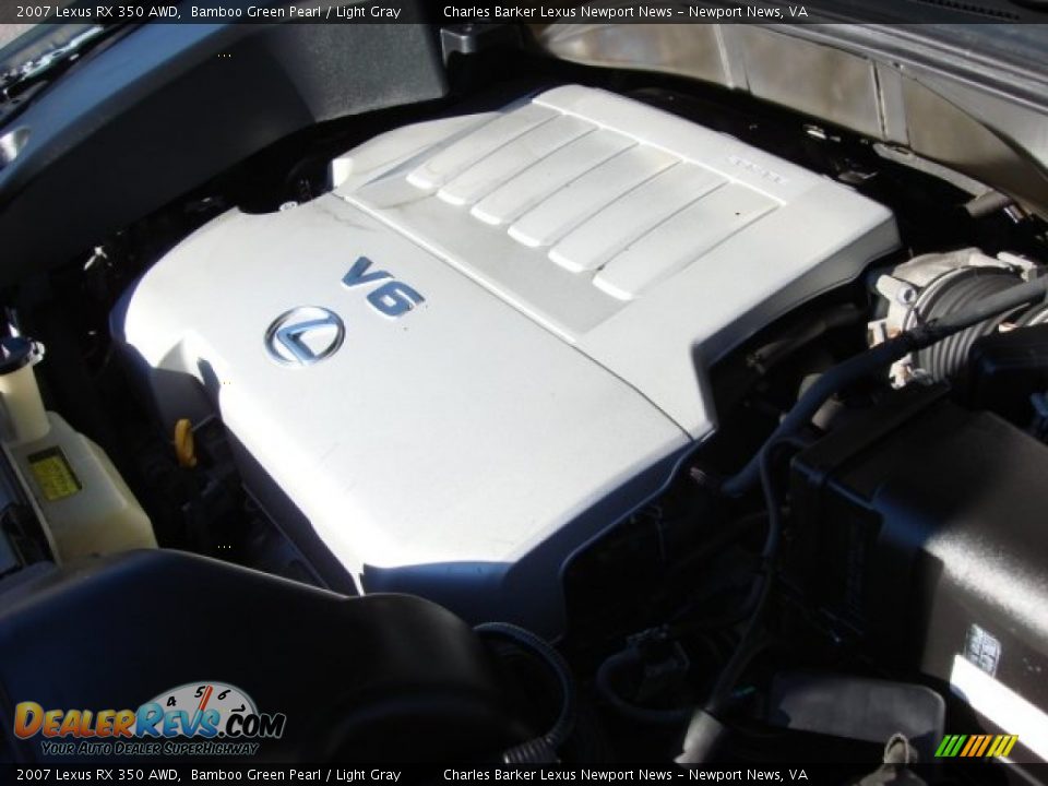 2007 Lexus RX 350 AWD Bamboo Green Pearl / Light Gray Photo #30