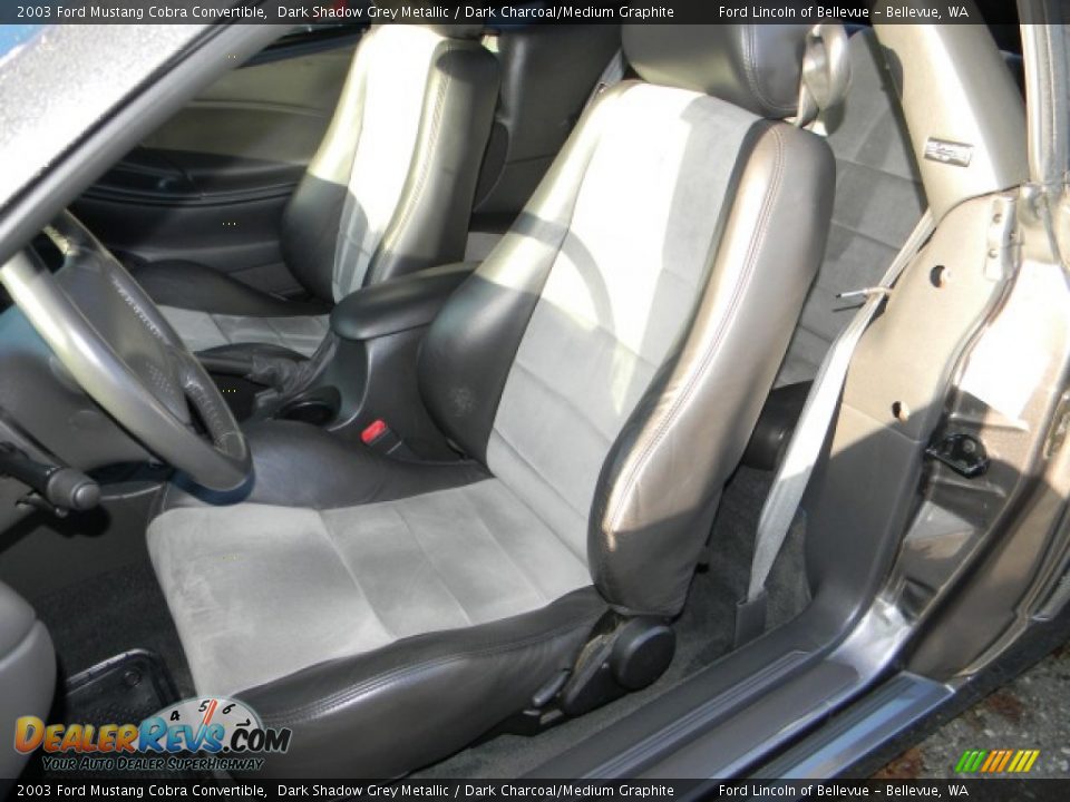 Dark Charcoal Medium Graphite Interior 2003 Ford Mustang