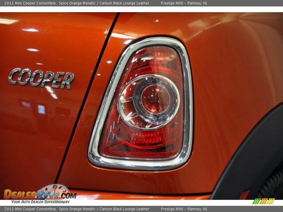 2011 Mini Cooper Convertible Spice Orange Metallic / Carbon Black Lounge Leather Photo #2