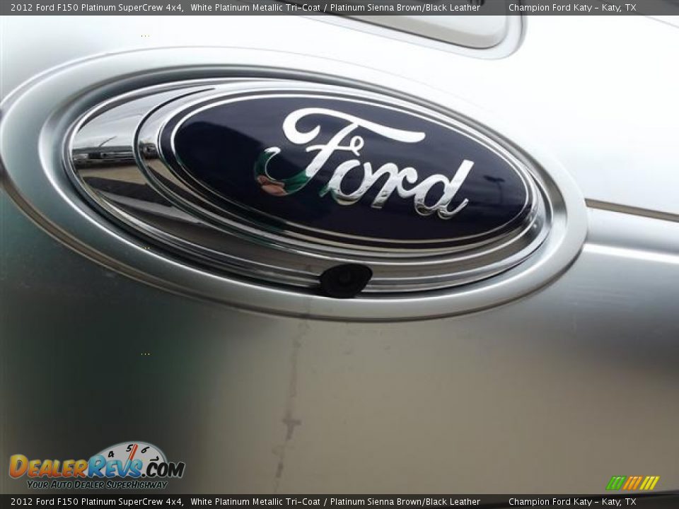 2012 Ford F150 Platinum SuperCrew 4x4 White Platinum Metallic Tri-Coat / Platinum Sienna Brown/Black Leather Photo #8