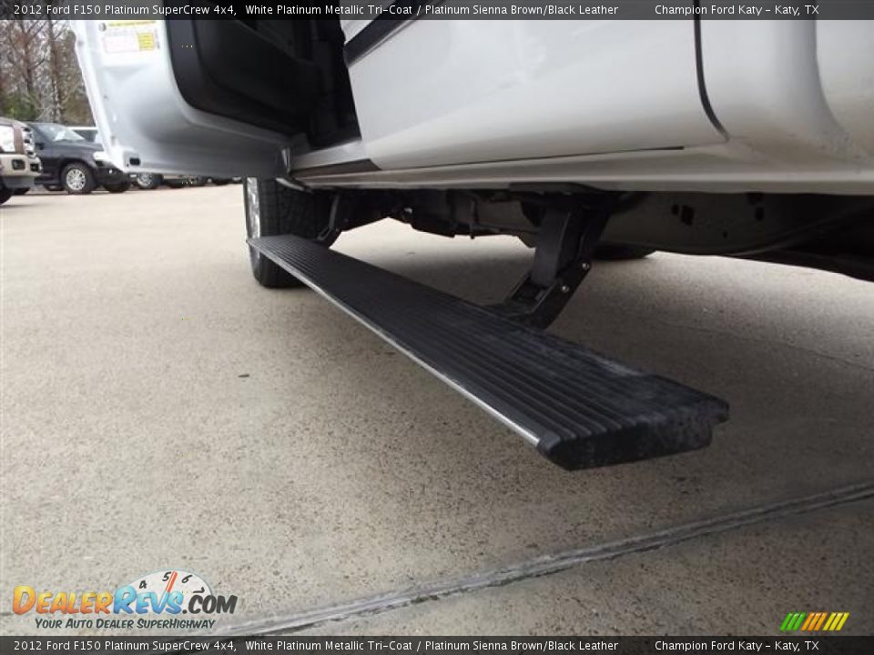 2012 Ford F150 Platinum SuperCrew 4x4 White Platinum Metallic Tri-Coat / Platinum Sienna Brown/Black Leather Photo #10