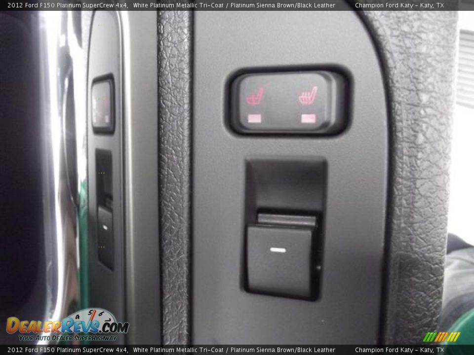 2012 Ford F150 Platinum SuperCrew 4x4 White Platinum Metallic Tri-Coat / Platinum Sienna Brown/Black Leather Photo #13