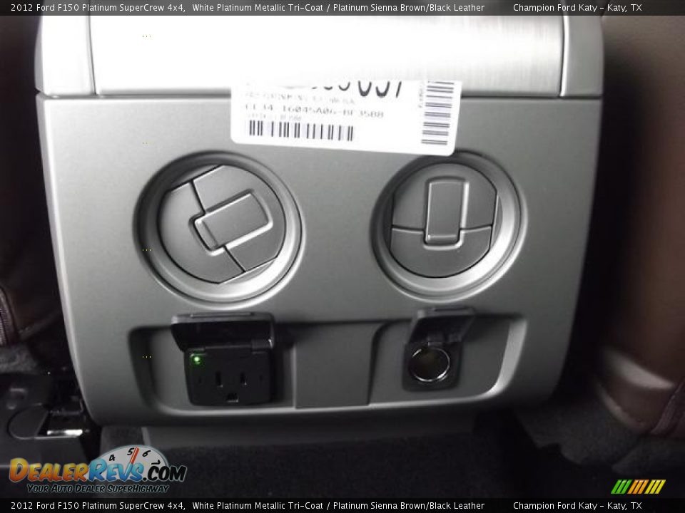 2012 Ford F150 Platinum SuperCrew 4x4 White Platinum Metallic Tri-Coat / Platinum Sienna Brown/Black Leather Photo #14
