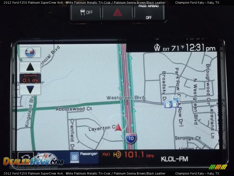 2012 Ford F150 Platinum SuperCrew 4x4 White Platinum Metallic Tri-Coat / Platinum Sienna Brown/Black Leather Photo #16
