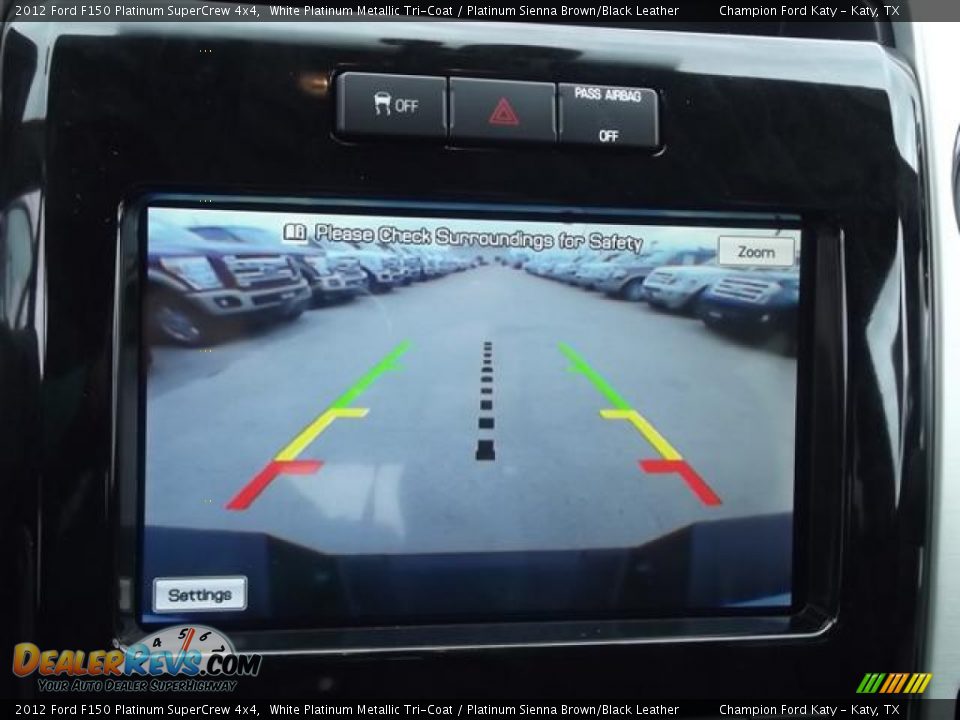 2012 Ford F150 Platinum SuperCrew 4x4 White Platinum Metallic Tri-Coat / Platinum Sienna Brown/Black Leather Photo #21