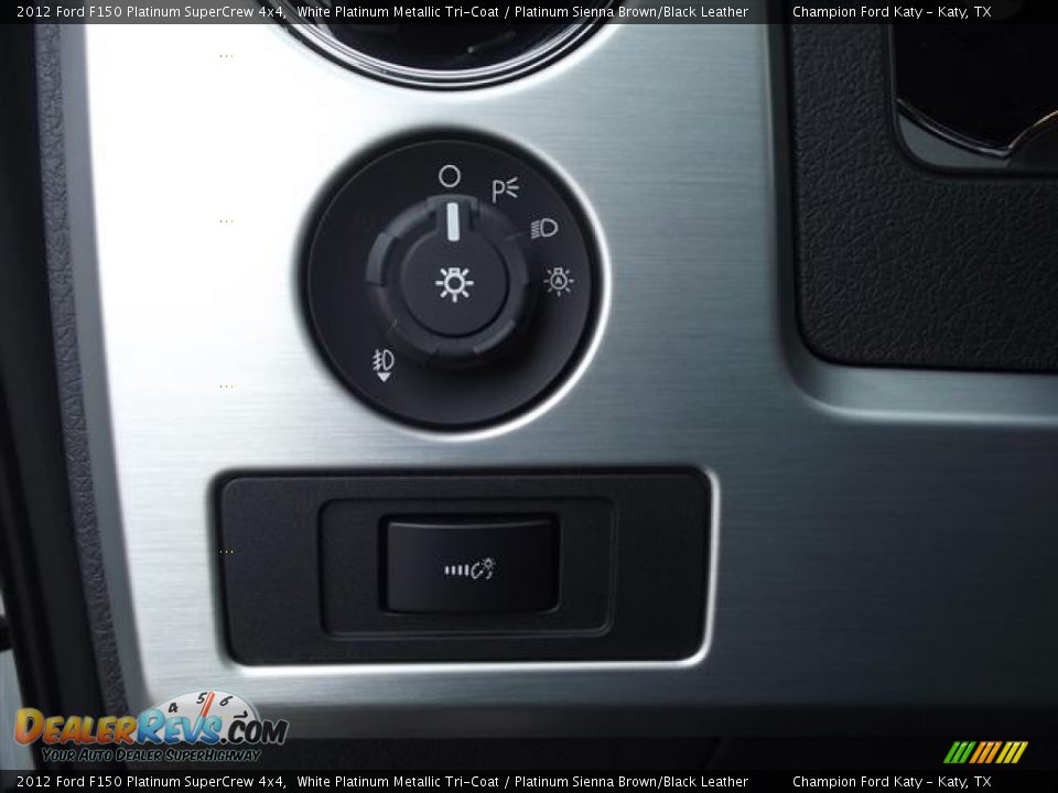 2012 Ford F150 Platinum SuperCrew 4x4 White Platinum Metallic Tri-Coat / Platinum Sienna Brown/Black Leather Photo #25
