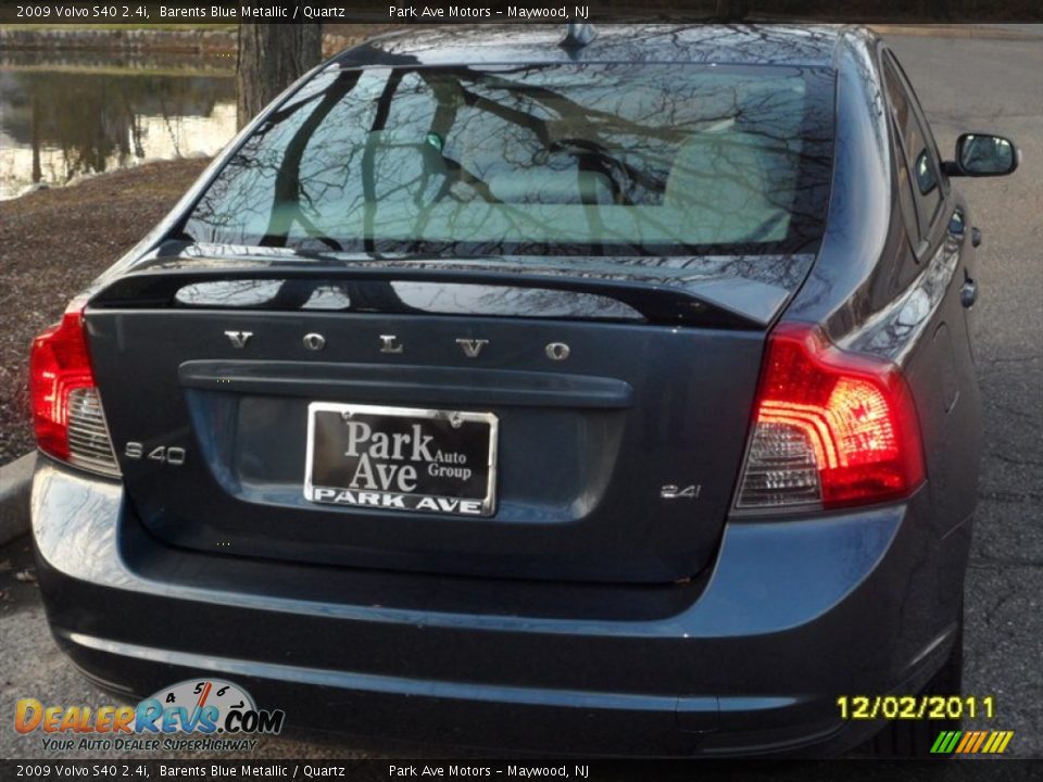 2009 Volvo S40 2.4i Barents Blue Metallic / Quartz Photo #3