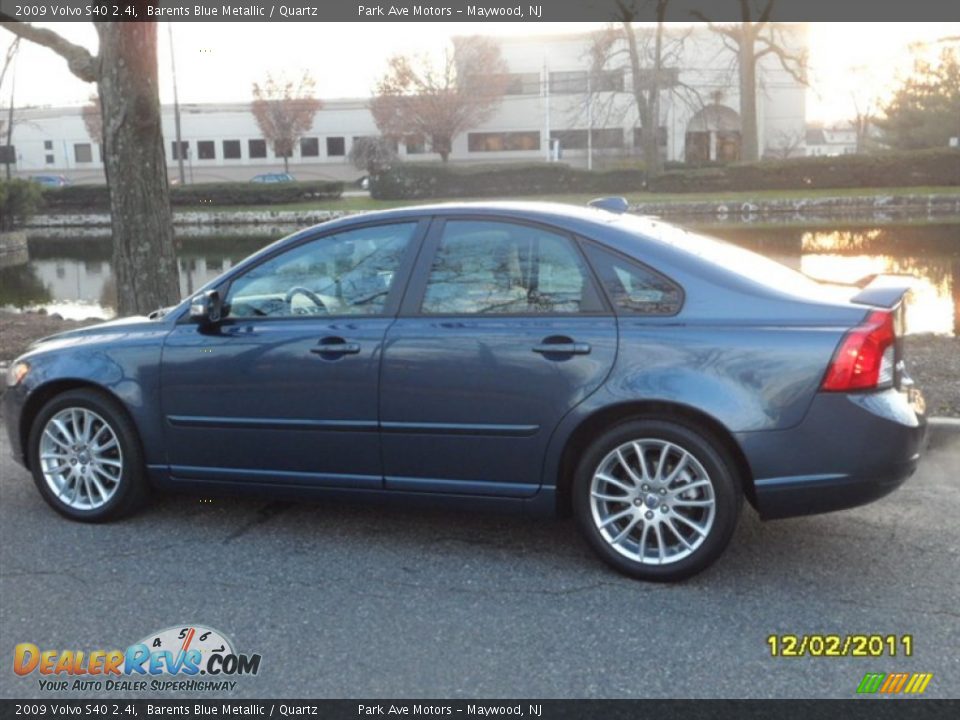 2009 Volvo S40 2.4i Barents Blue Metallic / Quartz Photo #4