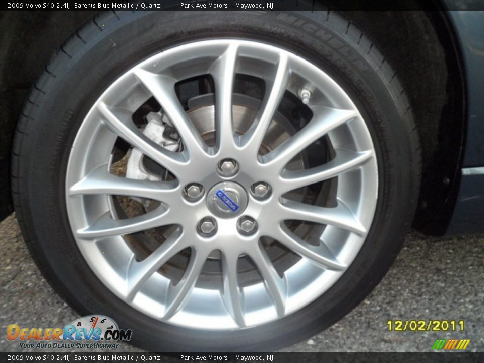 2009 Volvo S40 2.4i Barents Blue Metallic / Quartz Photo #5