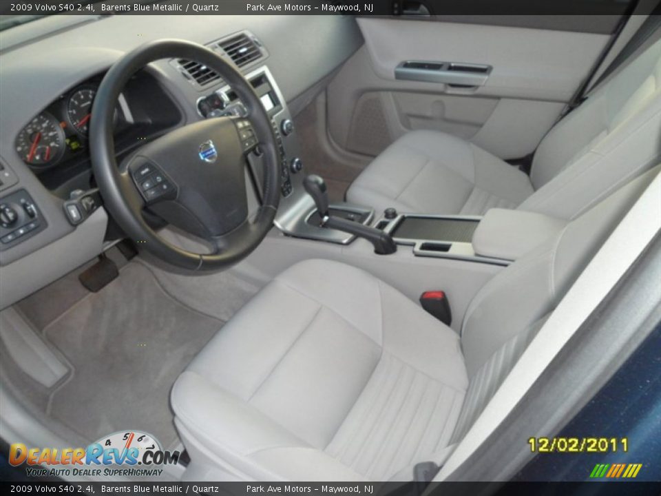 2009 Volvo S40 2.4i Barents Blue Metallic / Quartz Photo #6