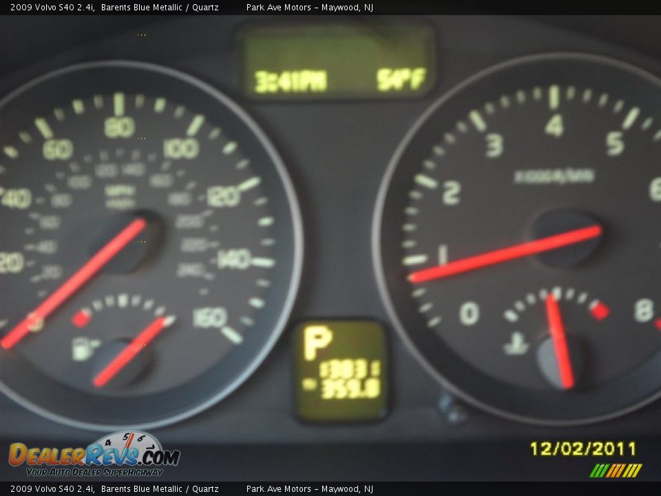 2009 Volvo S40 2.4i Barents Blue Metallic / Quartz Photo #9