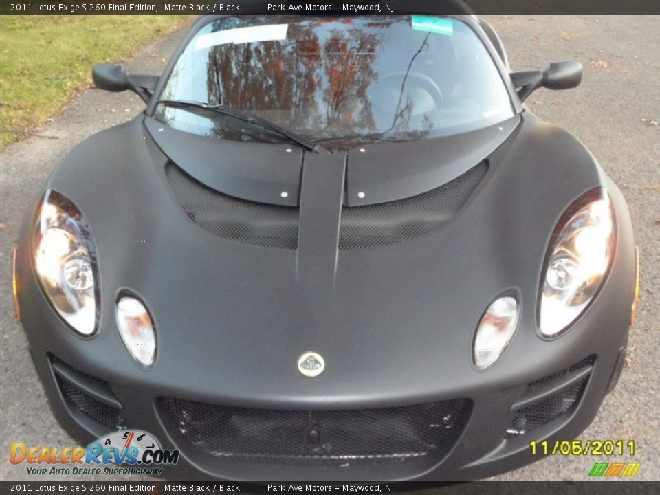 2011 Lotus Exige S 260 Final Edition Matte Black / Black Photo #2