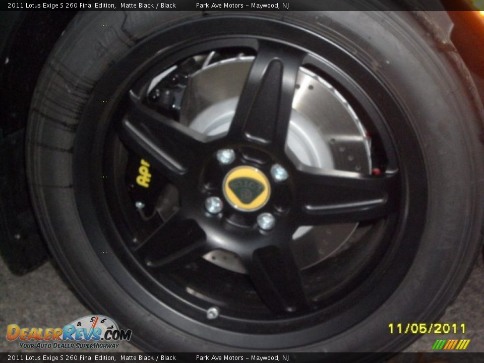2011 Lotus Exige S 260 Final Edition Matte Black / Black Photo #4