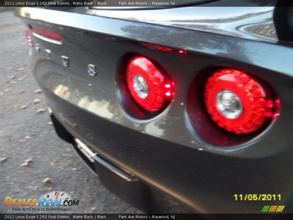 2011 Lotus Exige S 260 Final Edition Matte Black / Black Photo #6