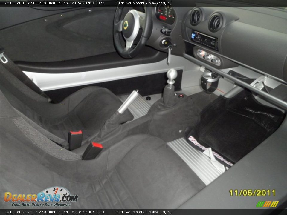 2011 Lotus Exige S 260 Final Edition Matte Black / Black Photo #8