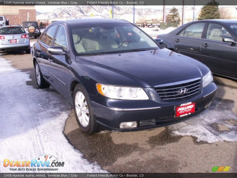 2008 Hyundai Azera Limited Venetian Blue / Gray Photo #2