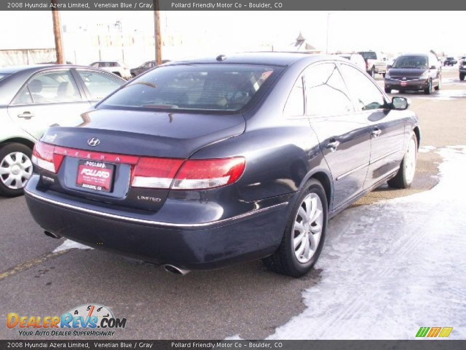 2008 Hyundai Azera Limited Venetian Blue / Gray Photo #3