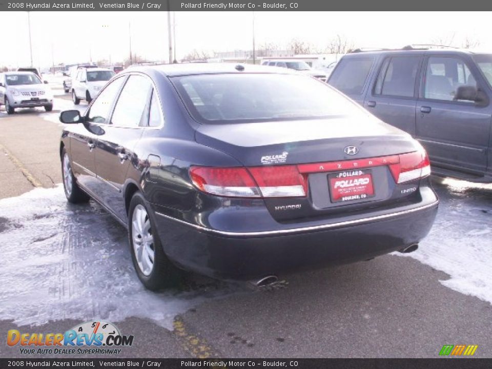 2008 Hyundai Azera Limited Venetian Blue / Gray Photo #4