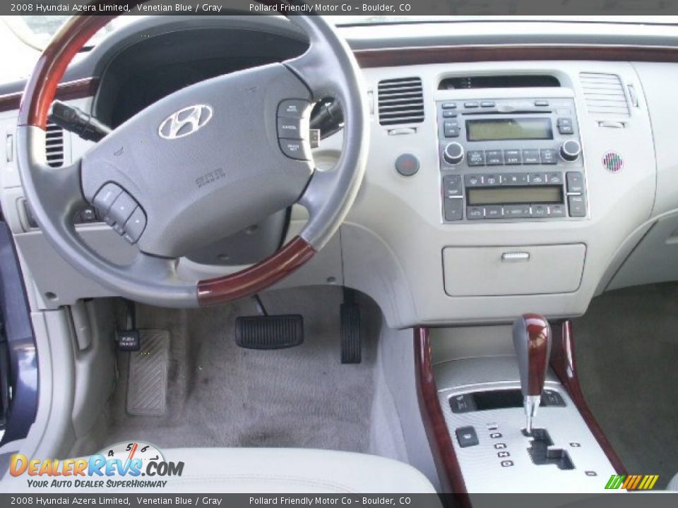 2008 Hyundai Azera Limited Venetian Blue / Gray Photo #6