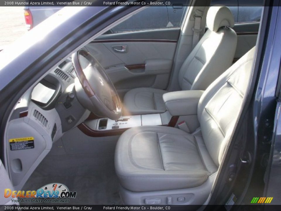 2008 Hyundai Azera Limited Venetian Blue / Gray Photo #7
