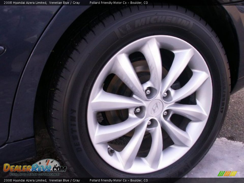 2008 Hyundai Azera Limited Venetian Blue / Gray Photo #8