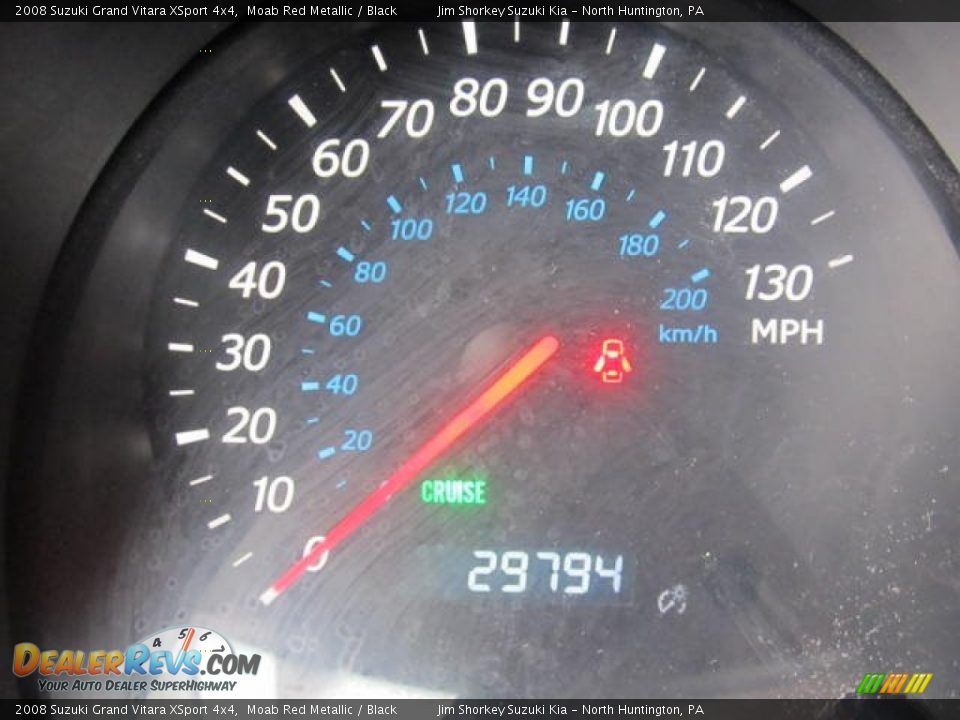 2008 Suzuki Grand Vitara XSport 4x4 Moab Red Metallic / Black Photo #16